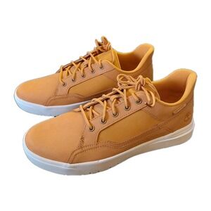 NEW! Timberland Men's Allston Low Lace-Up Sneaker Wheat Nubuck‎ Leather Size 9.5